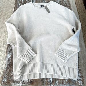J Crew Organic Cotton Crewneck Sweater